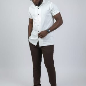 juse stylish men 2 piece white